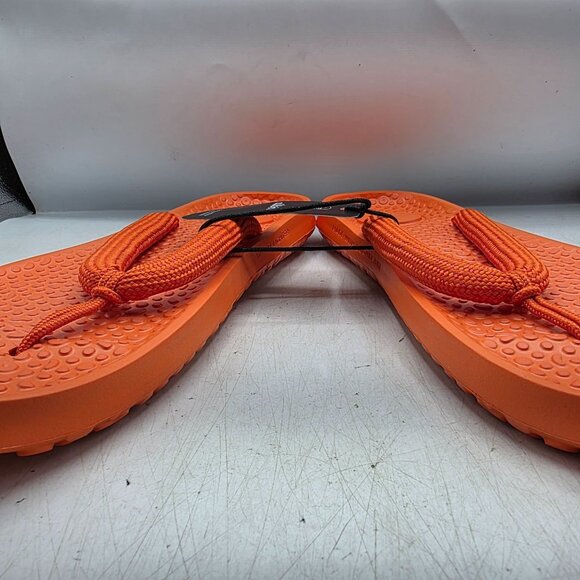 Allbirds Sugar Zeffer Mens 13 Orange Open Toe Slip On Sandals Summer Beach Walk - Picture 3 of 11